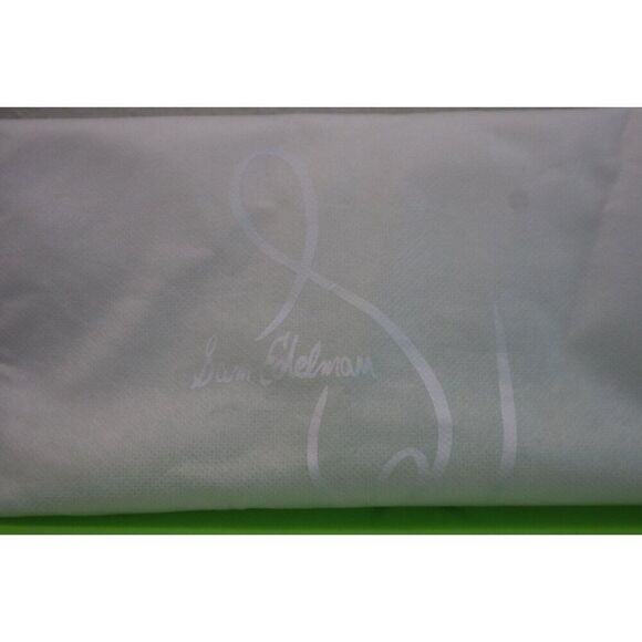 Sam Edelman Women Sz 7.5 Pearl/Ivory Satin Yaro Ankle Strap Block Heel Sandals - Picture 5 of 15